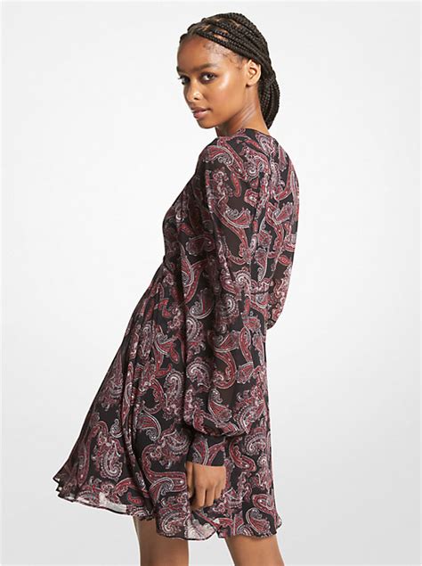 Paisley Georgette Dress 